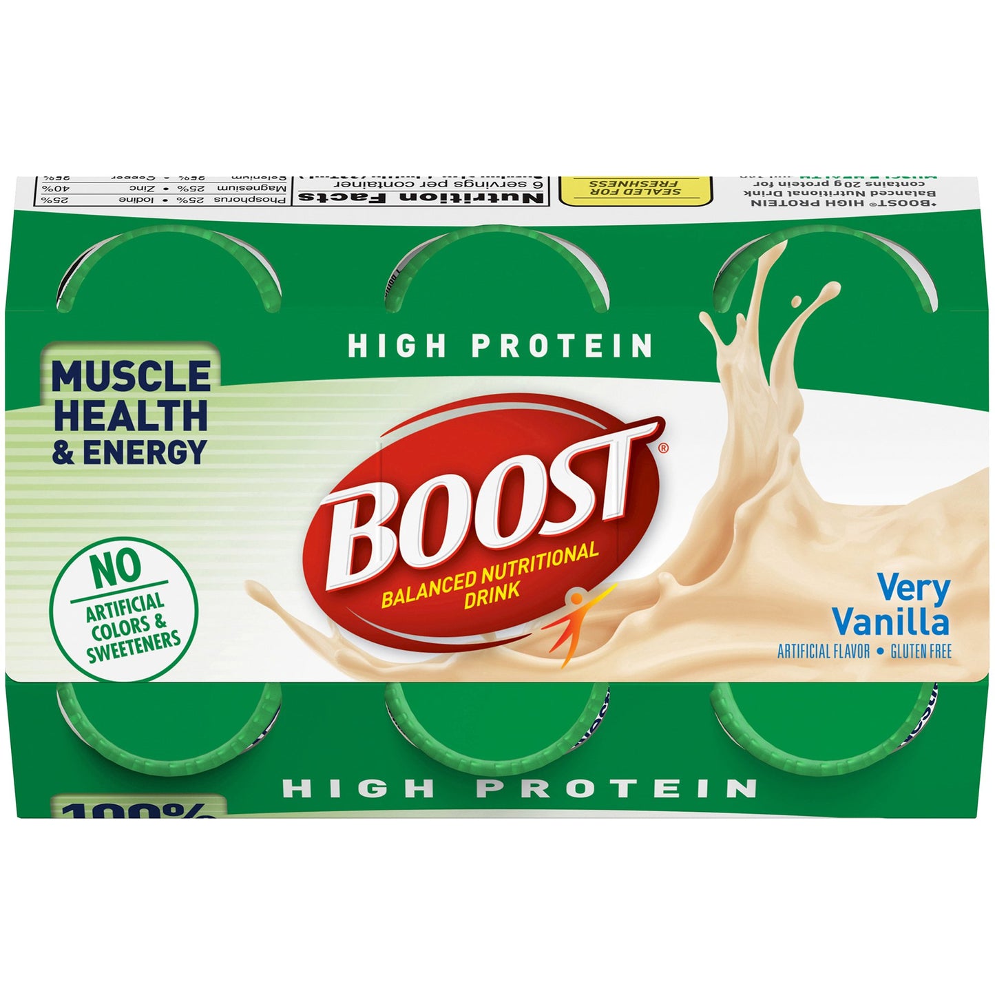 Boost® High Protein Oral Supplement Very Vanilla Flavor Liquid 8 oz. Bottle (778933_PK)
