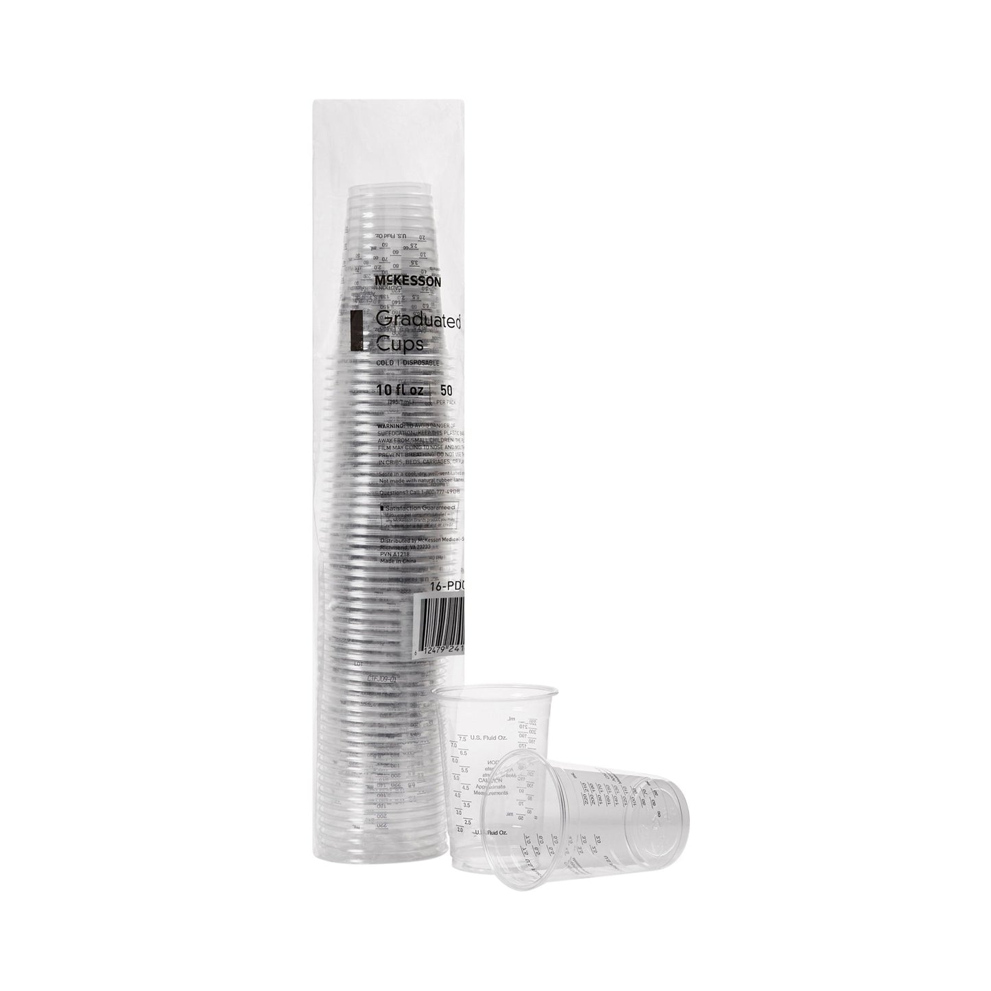 McKesson Drinking Cup 10 oz. Clear Polyethylene Disposable (1127772_SL)