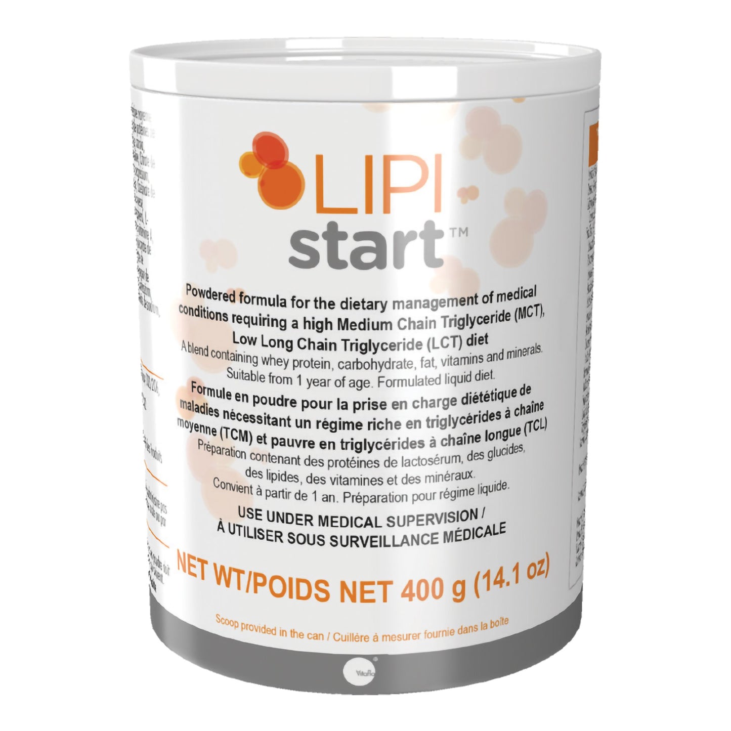 Lipistart™ Oral Supplement Unflavored Powder 400 Gram Can (1223979_CS)