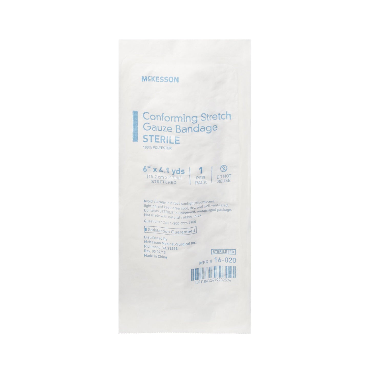 McKesson Conforming Bandage 6 Inch X 4-1/10 Yard Sterile 1 per Pack (999365_RL)