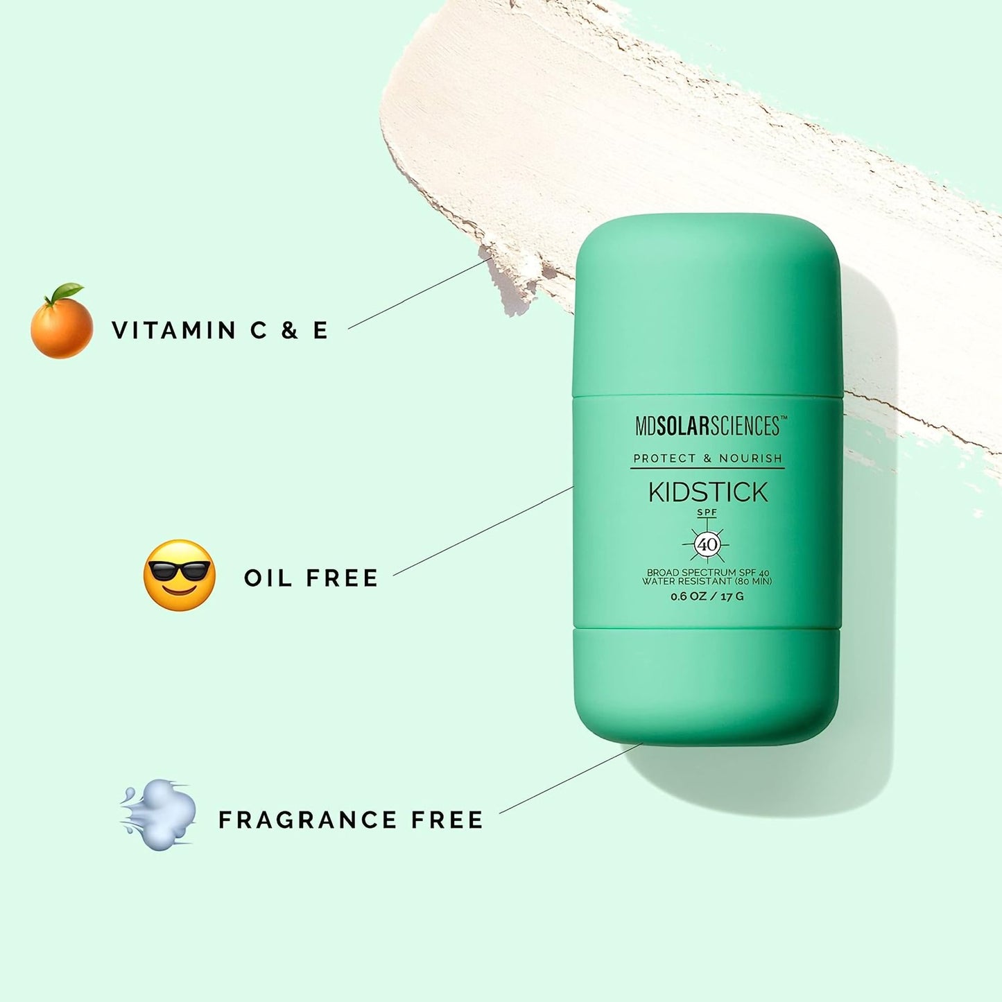 MDSolarsciences™ KidStick Sunscreen SPF 40 Stick 0.6 oz. Tottle Bottle (1232592_EA)