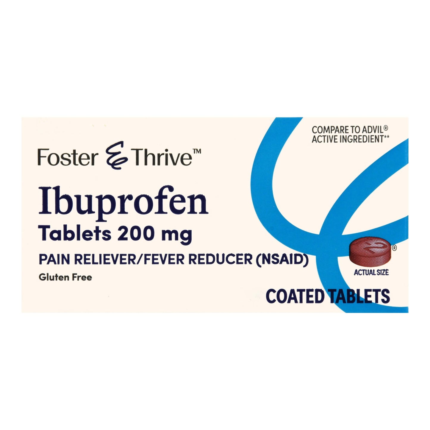 Foster & Thrive™ Pain Relief 200 mg Strength Ibuprofen Tablet 24 per Bottle (1238964_BT)
