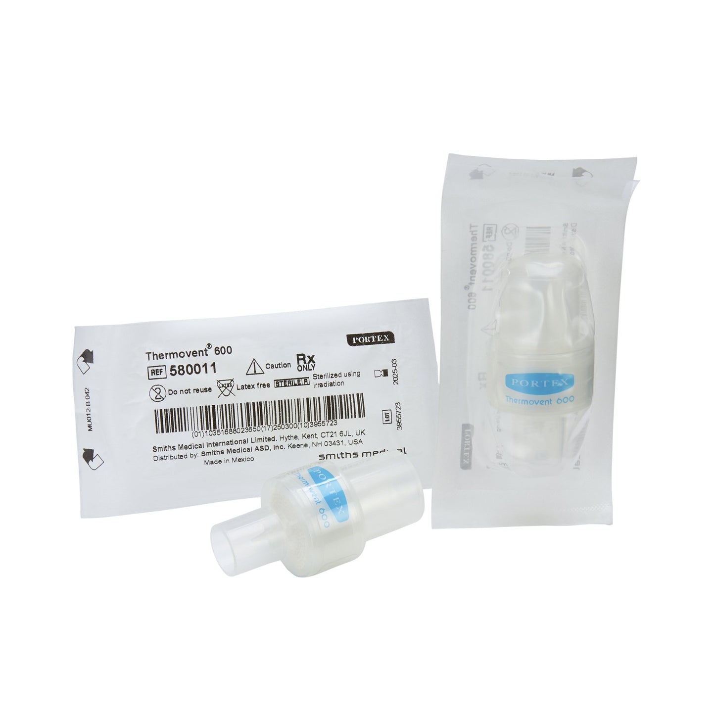 Portex® Heat and Moisture Exchanger 27 mg H2O/L @ VT 500mL 1.0 cm H2O @ 30 LPM (1077128_EA)