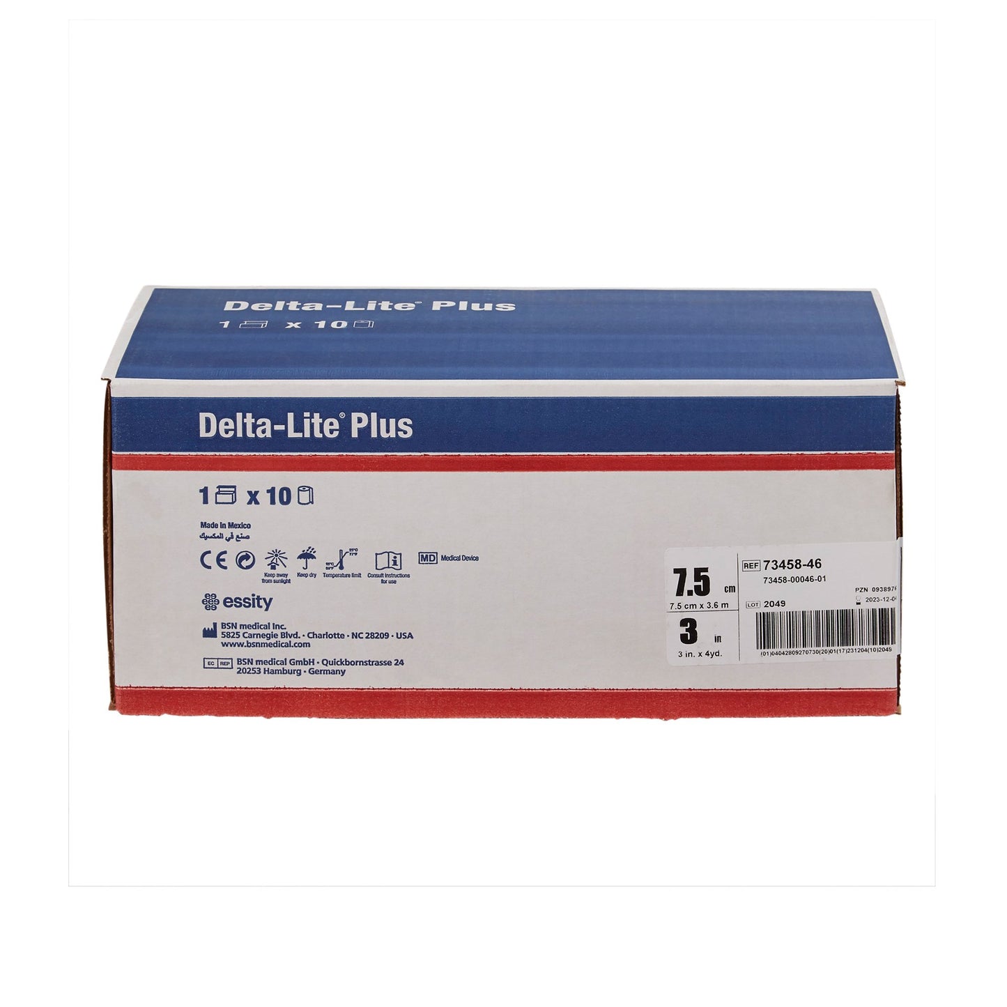 Delta-Lite® Plus Cast Tape 3 Inch X 12 Foot Fiberglass / Resin Black (653380_BX)