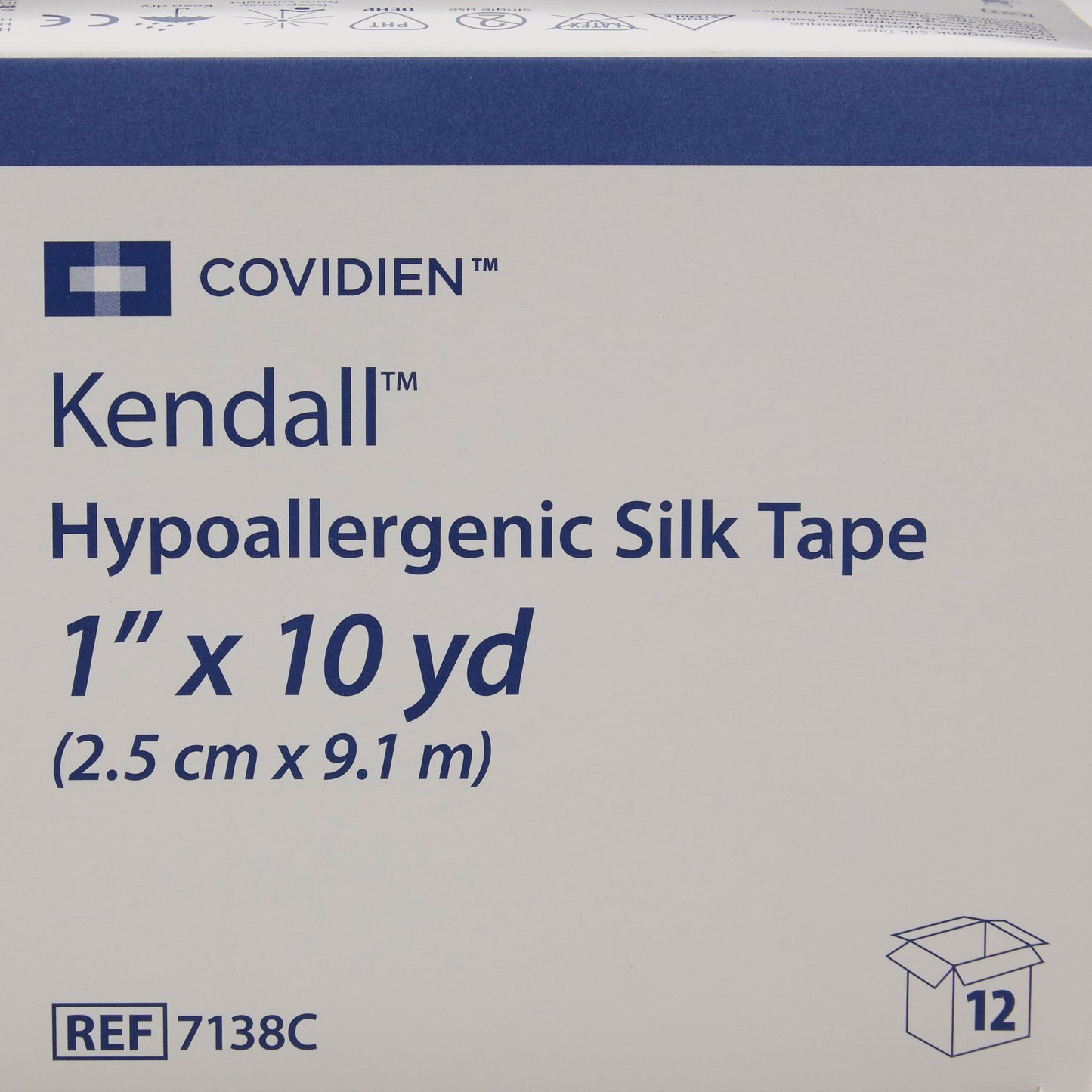 Kendall™ Hypoallergenic Silk Hypoallergenic Medical Tape White 1 Inch X 10 Yard Silk-Like Cloth NonSterile (696201_BX)