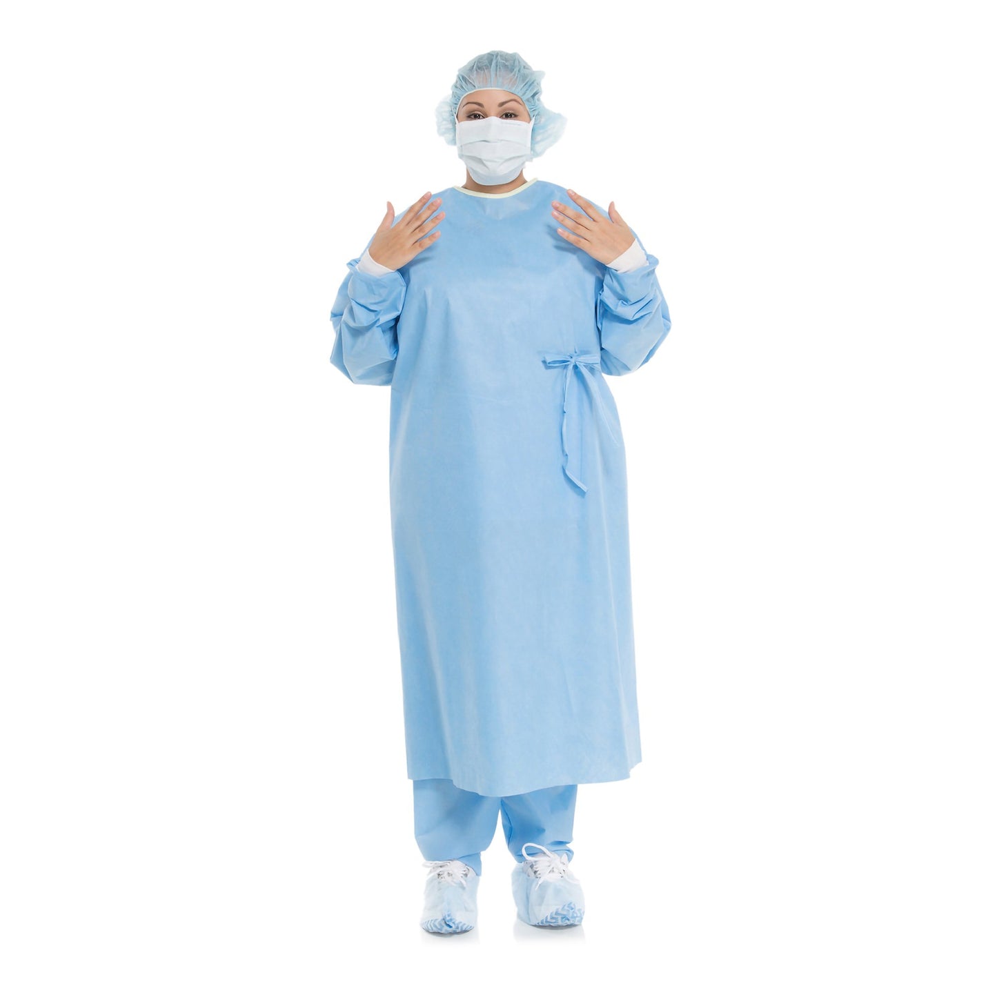 Evolution 4 Non-Reinforced Surgical Gown with Towel X-Large Blue Sterile Disposable (168683_CS)