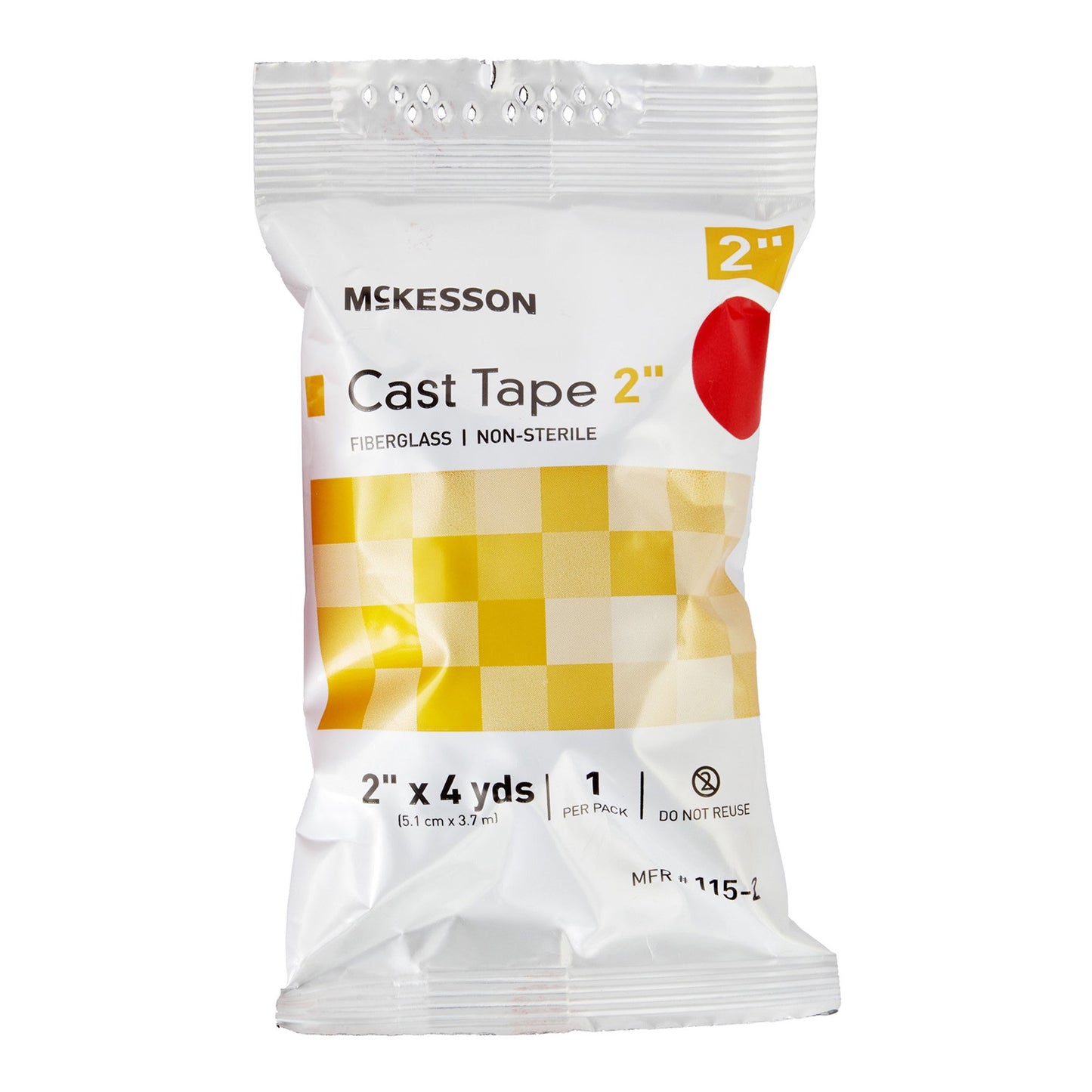 McKesson Cast Tape 2 Inch X 12 Foot Fiberglass Red (733687_BX)