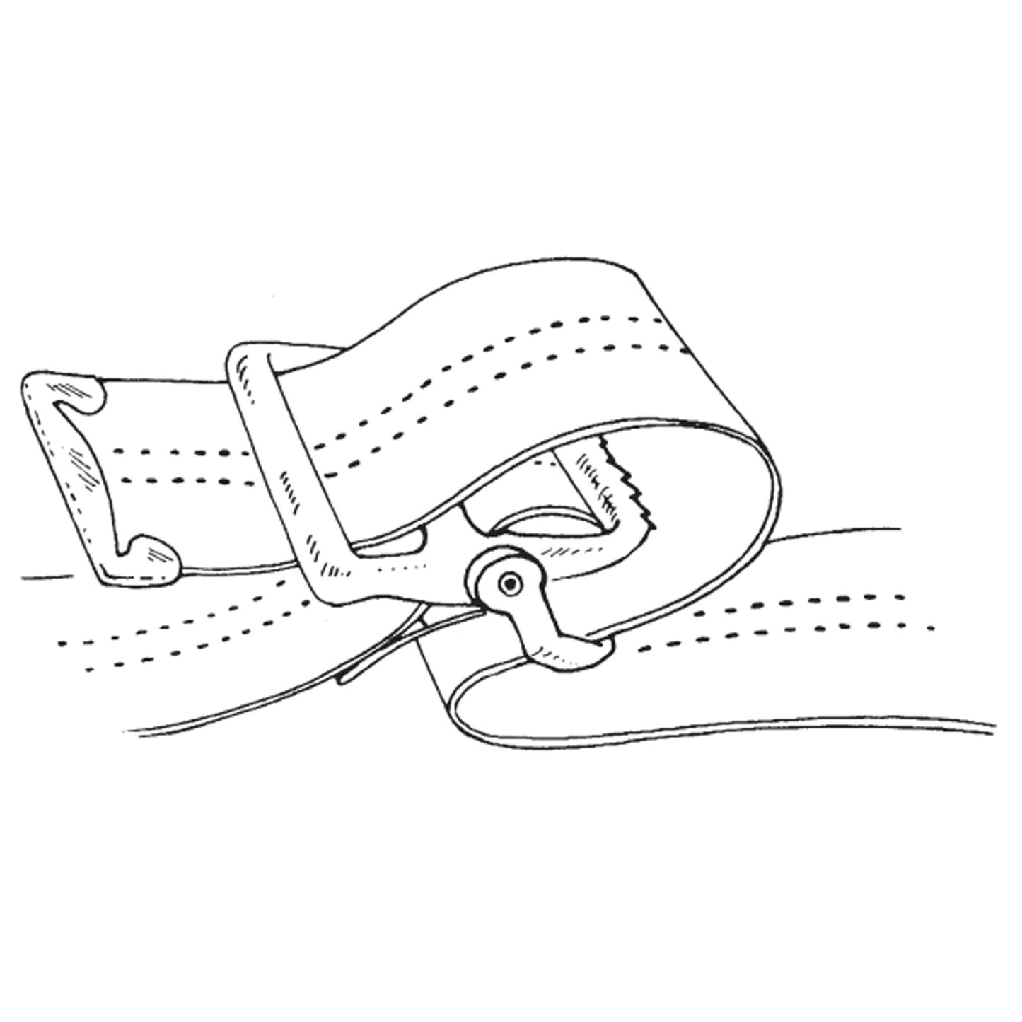 SkiL-Care™ Gait Belt 72 Inch Length Pinstripe Cotton (577294_EA)