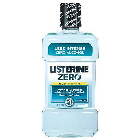 Listerine® Zero® Mouthwash 16.66 oz. Mint Flavor (830874_EA)