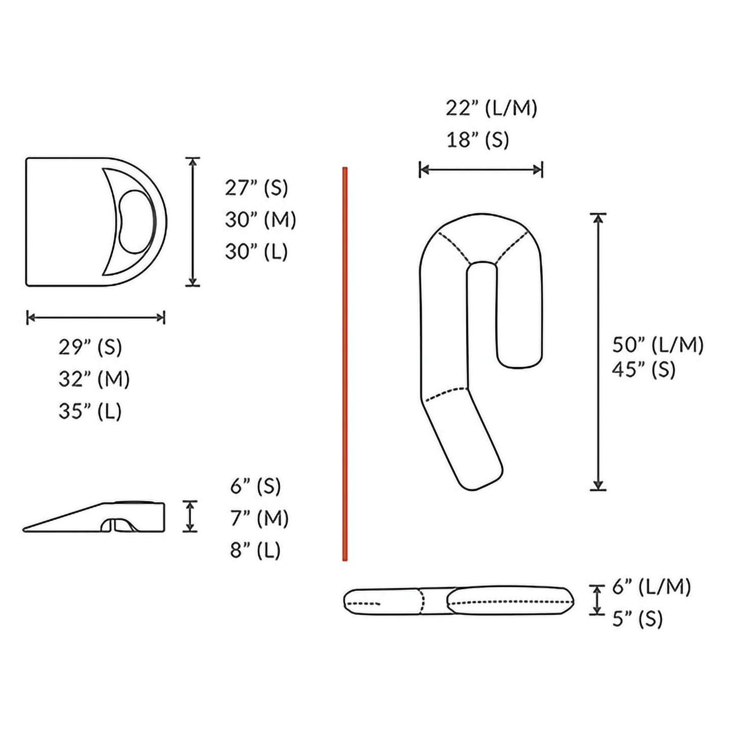 MedCline® Reflux Relief Positioner System 27 W X 29 L X 6 H Inch Foam / Gel Freestanding (1217708_EA)