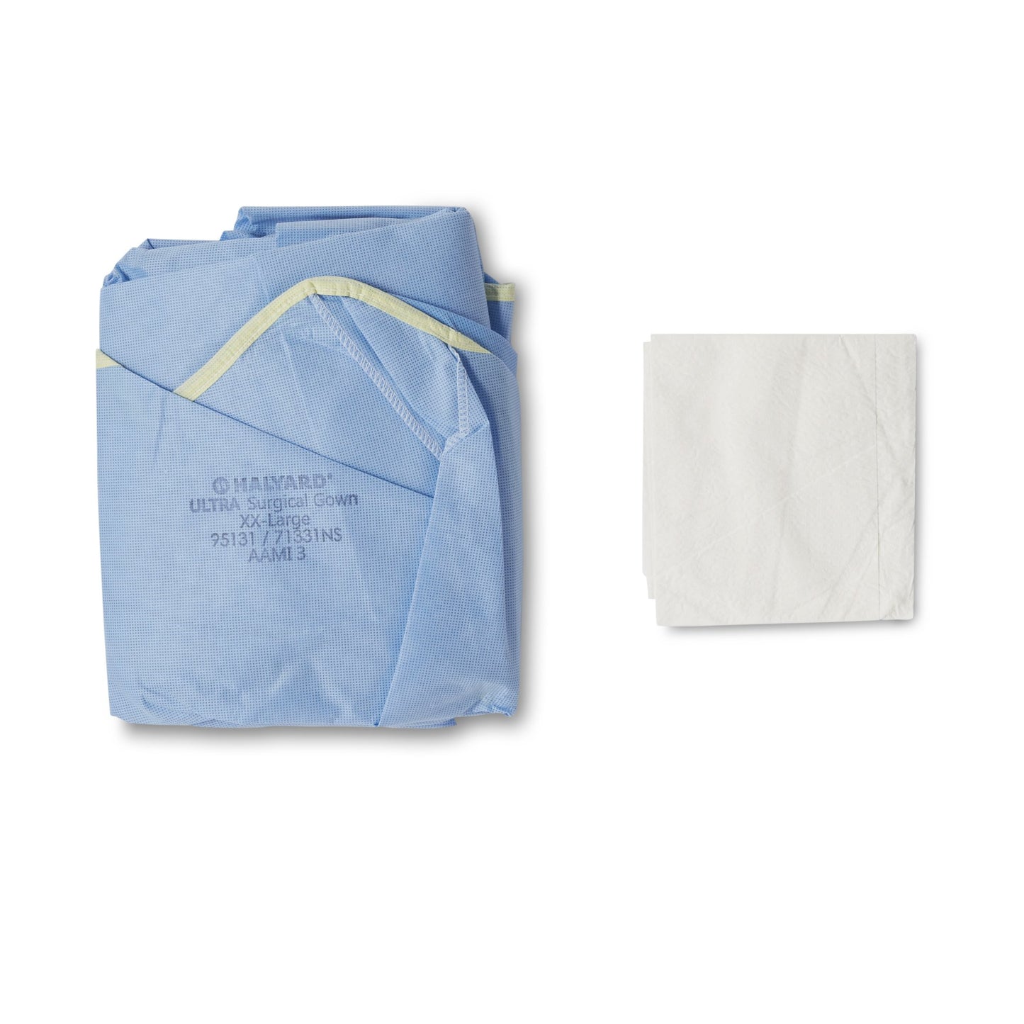 ULTRA Non-Reinforced Surgical Gown with Towel 2X-Large Blue Sterile AAMI Level 3 Disposable (224749_CS)