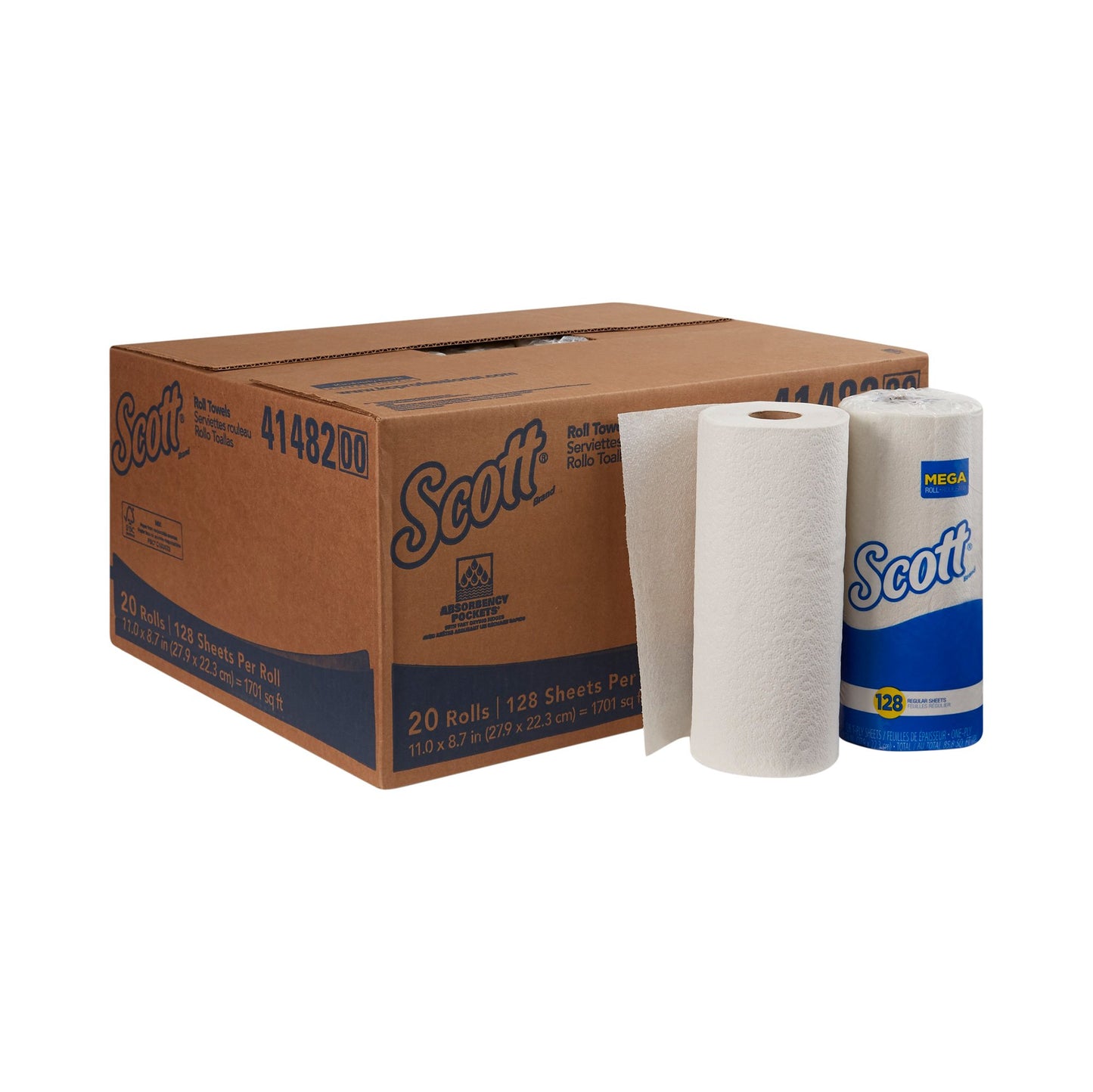 Scott® Kitchen Paper Towel Perforated Roll 8-4/5 X 11 Inch (532823_CS)