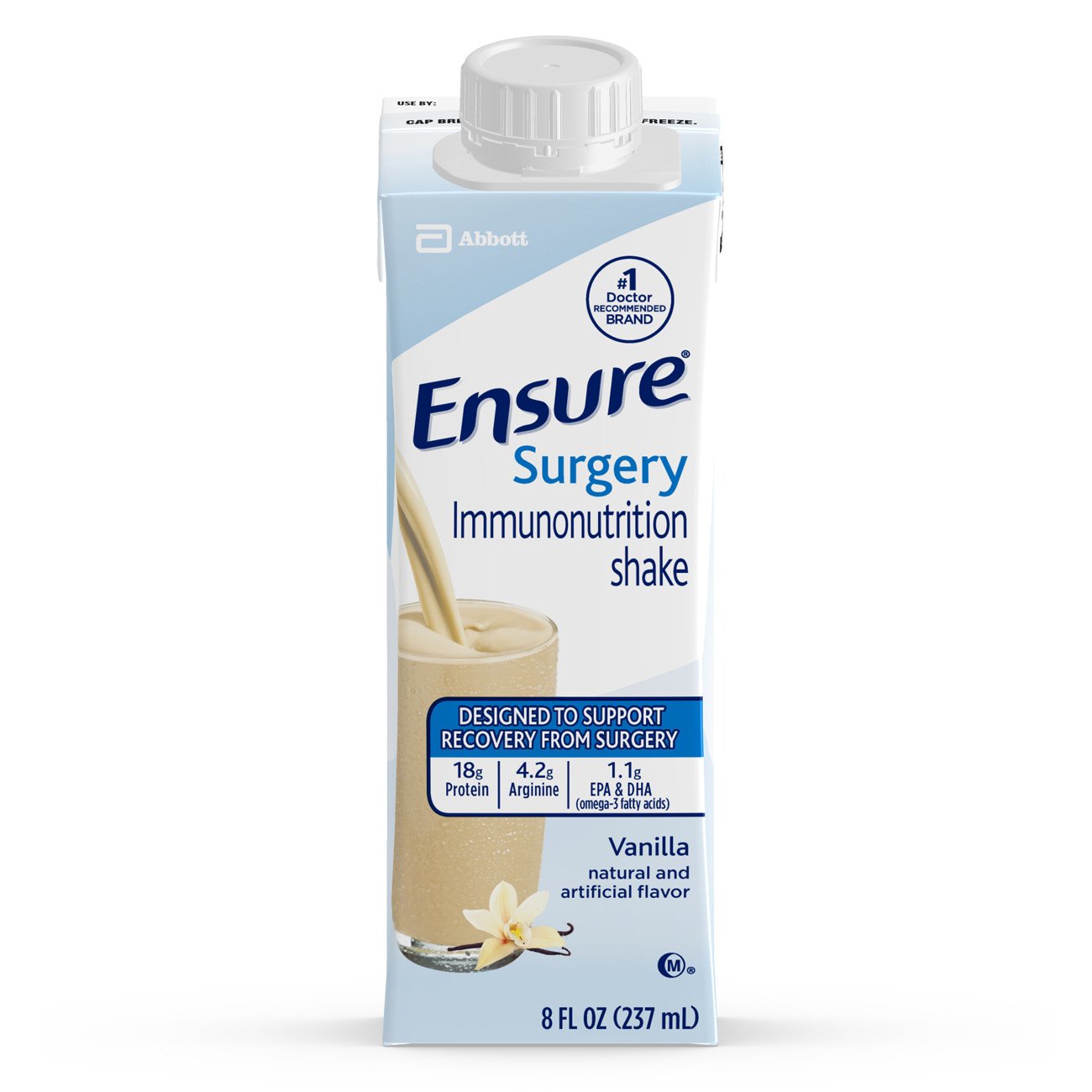 Ensure® Surgery Immunonutrition Shake Oral Supplement Vanilla Flavor Liquid 8 oz. Reclosable Carton (1053427_CS)