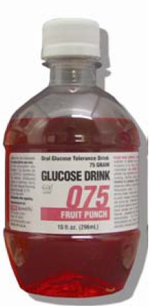Glucose Drink Glucose Tolerance Beverage Fruit Punch 75 Gram 10 oz. per Bottle (736722_CS)