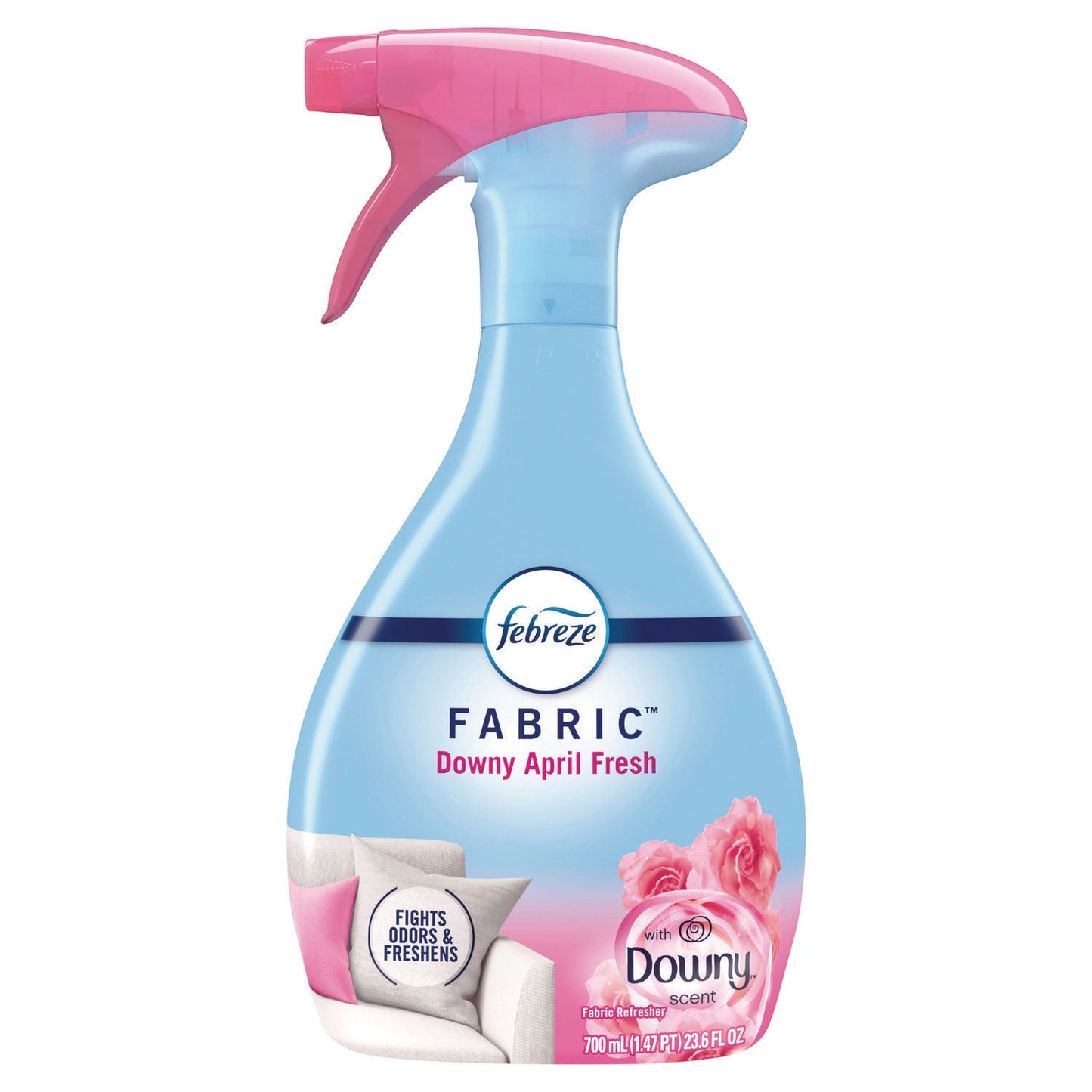 Febreze FABRIC Refresher/Odor Eliminator, Downy April Fresh, 23.6 oz Spray Bottle, 4/Carton (PGC08903)
