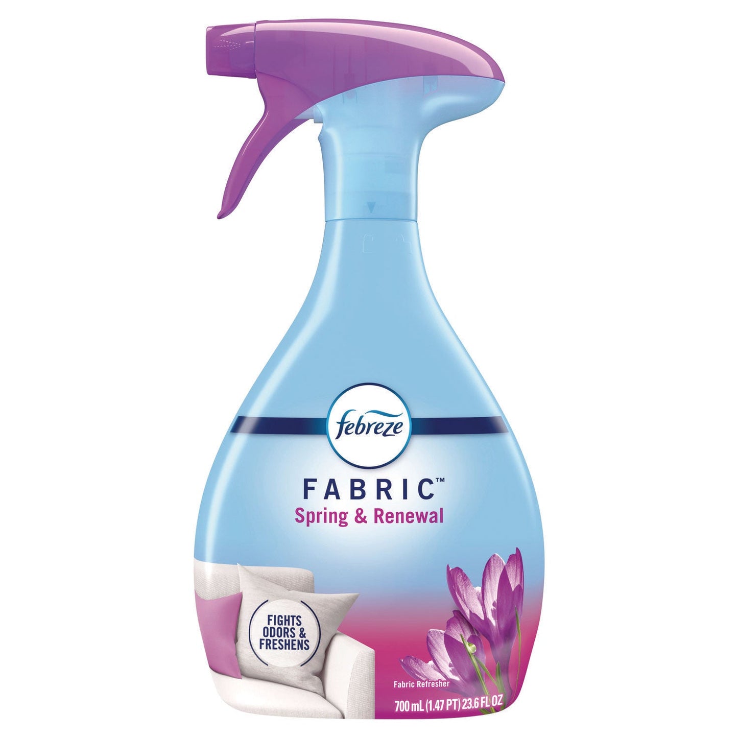 Febreze FABRIC Refresher/Odor Eliminator, Spring and Renewal, 23.6 oz Spray Bottle, 4/Carton (PGC08906)