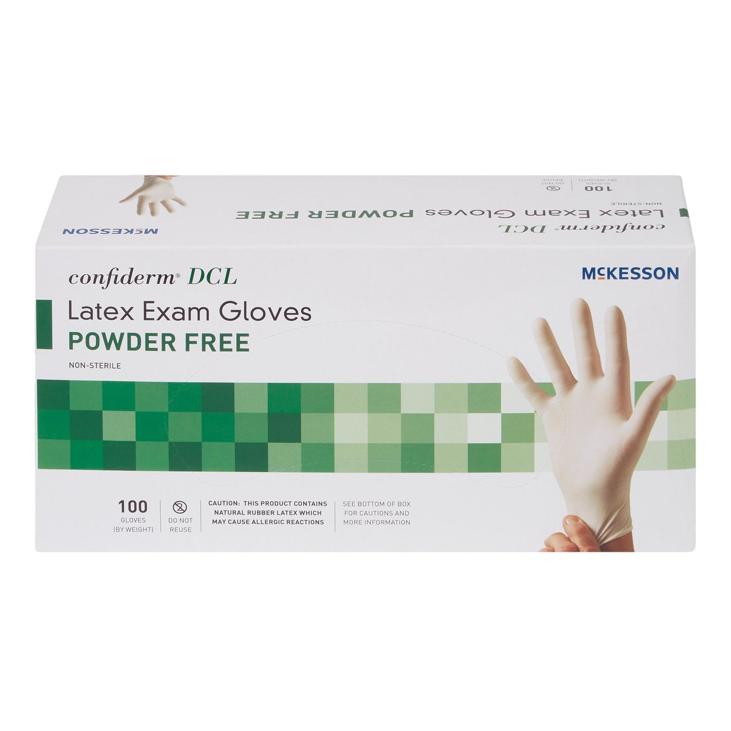 McKesson Confiderm® Exam Glove X-Large NonSterile Latex Standard Cuff Length Smooth Ivory Not Rated (483972_BX)
