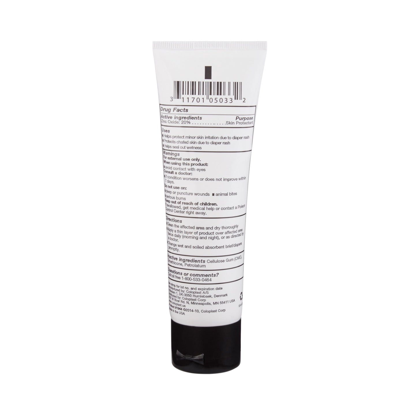 Critic-Aid® Skin Protectant 2.5 oz. Pump Tube Paste CHG Compatible (200780_EA)