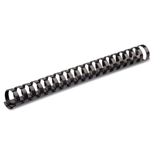 Fellowes Plastic Comb Bindings, 3/4" Diameter, 150 Sheet Capacity, Black, 25/Pack (FEL52509)