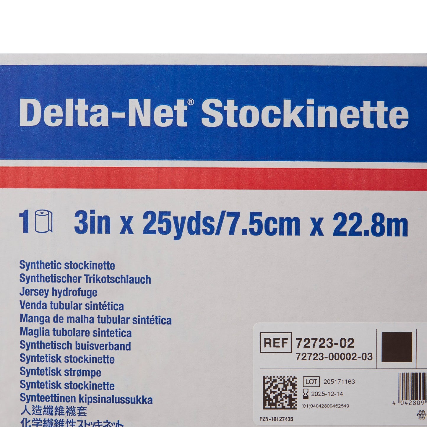 Delta-Net® Stockinette Tubular 3 Inch X 25 Yard Synthetic NonSterile (804572_RL)