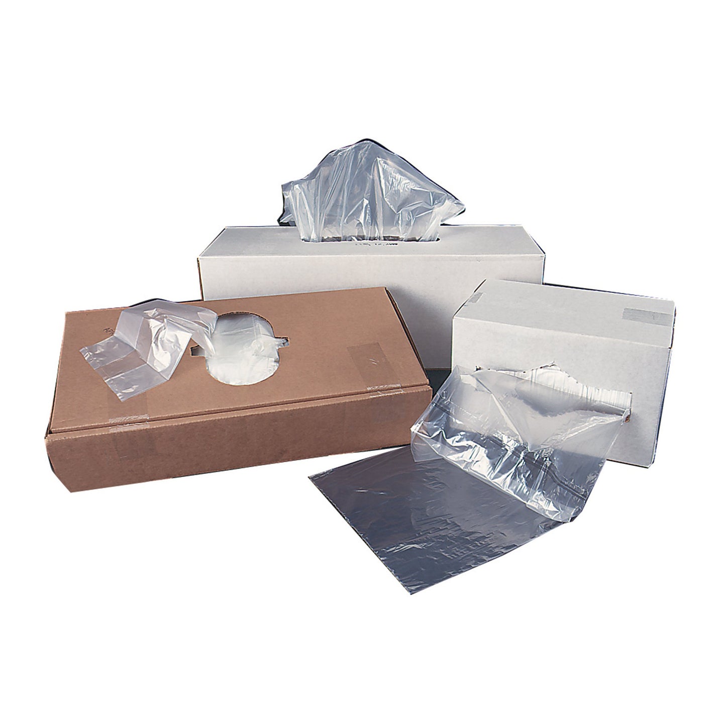 Colonial Bag Trash Bag 60 gal. Clear Plastic 3 mil 38 X 60 Inch X-Seal Bottom Flat Pack (861371_CS)