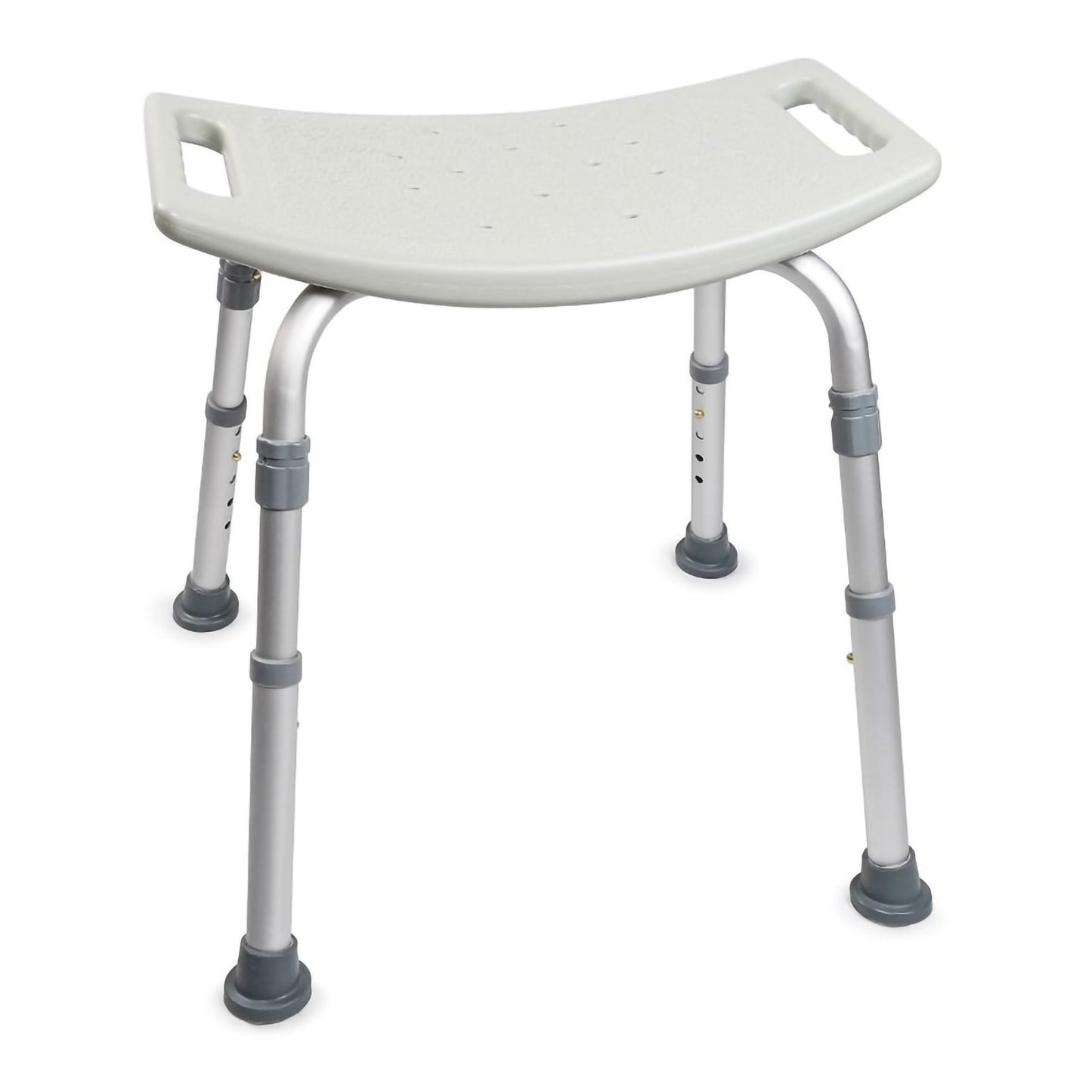McKesson Bath Bench Without Arms Aluminum Frame Without Backrest 19-1/4 Inch Seat Width 300 lbs. Weight Capacity (1128906_EA)
