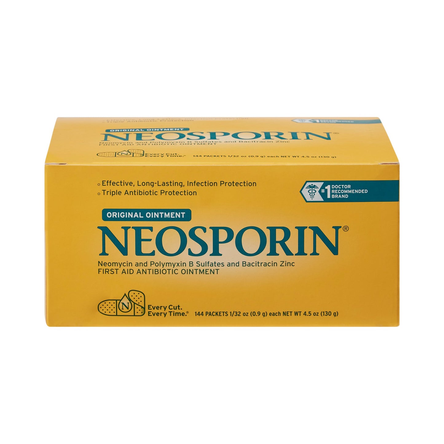 Neosporin® First Aid Antibiotic Bacitracin / Neomycin / Polymyxin B Ointment 0.9 Gram Individual Packet (899423_CS)