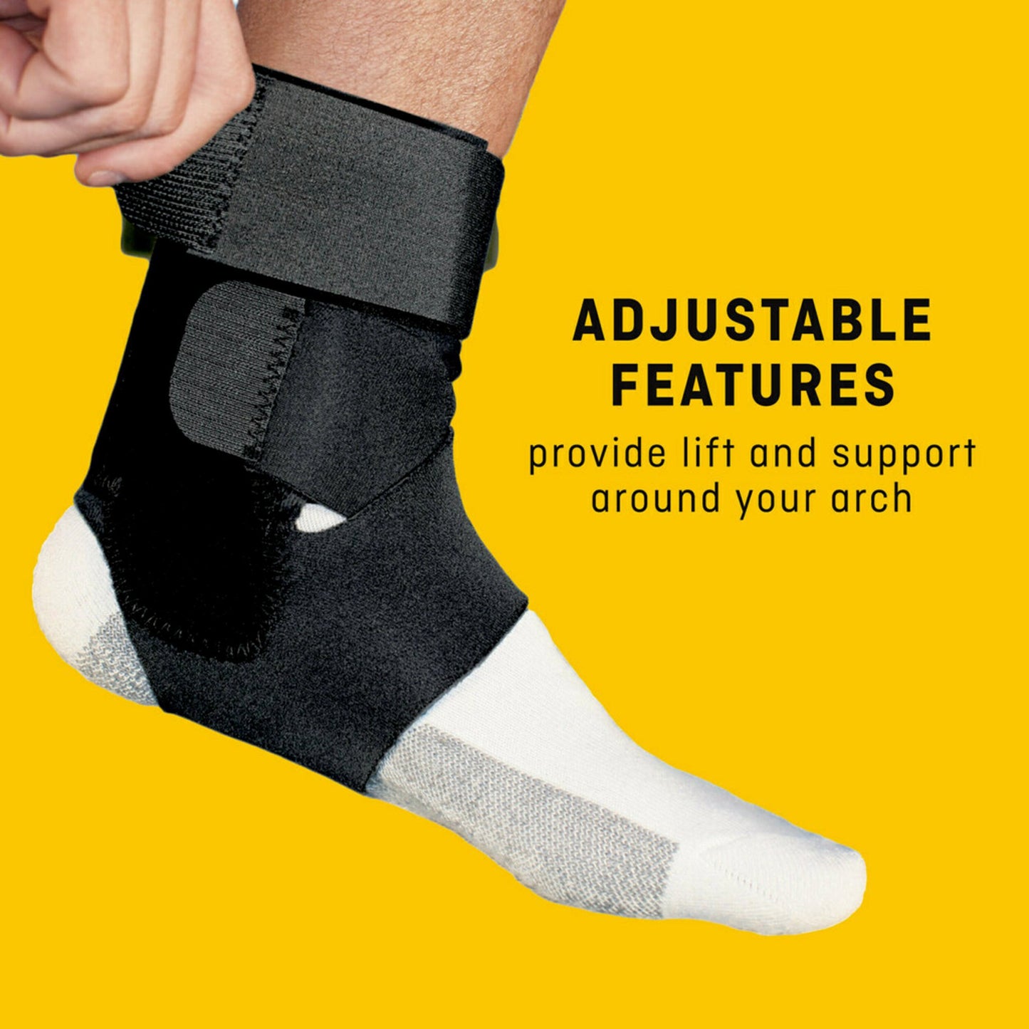 3M™ Futuro™ Sport Deluxe Ankle Stabilizer One Size Fits Most D-Ring / Hook and Loop Strap Closure Foot (971901_EA)