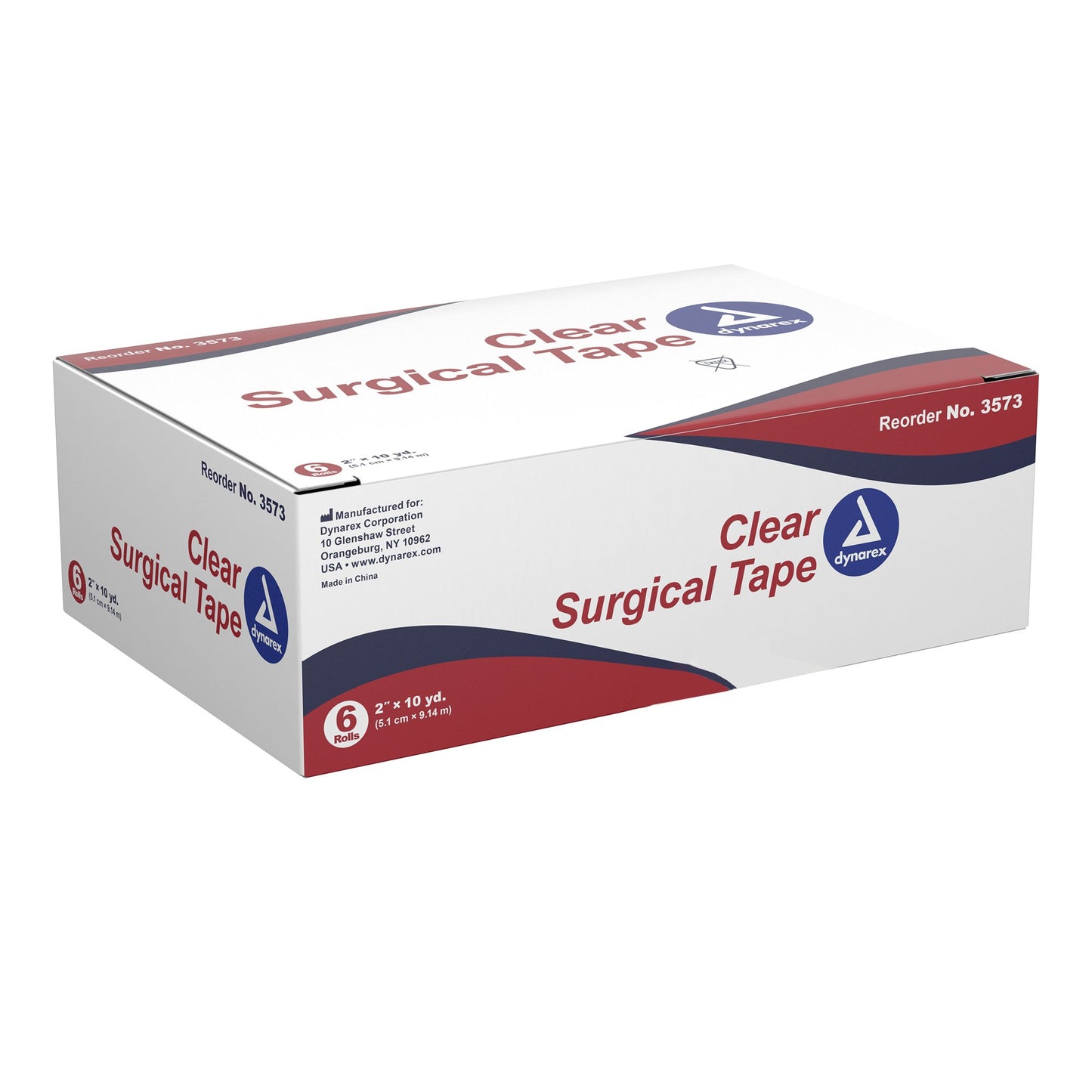 Dynarex® Medical Tape Transparent 2 Inch X 10 Yard Adhesive NonSterile (720401_BX)