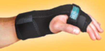 TKO® Standard Hand / Finger Brace Neoprene / Nylon / UBL Left Hand Black One Size Fits Most (544090_EA)