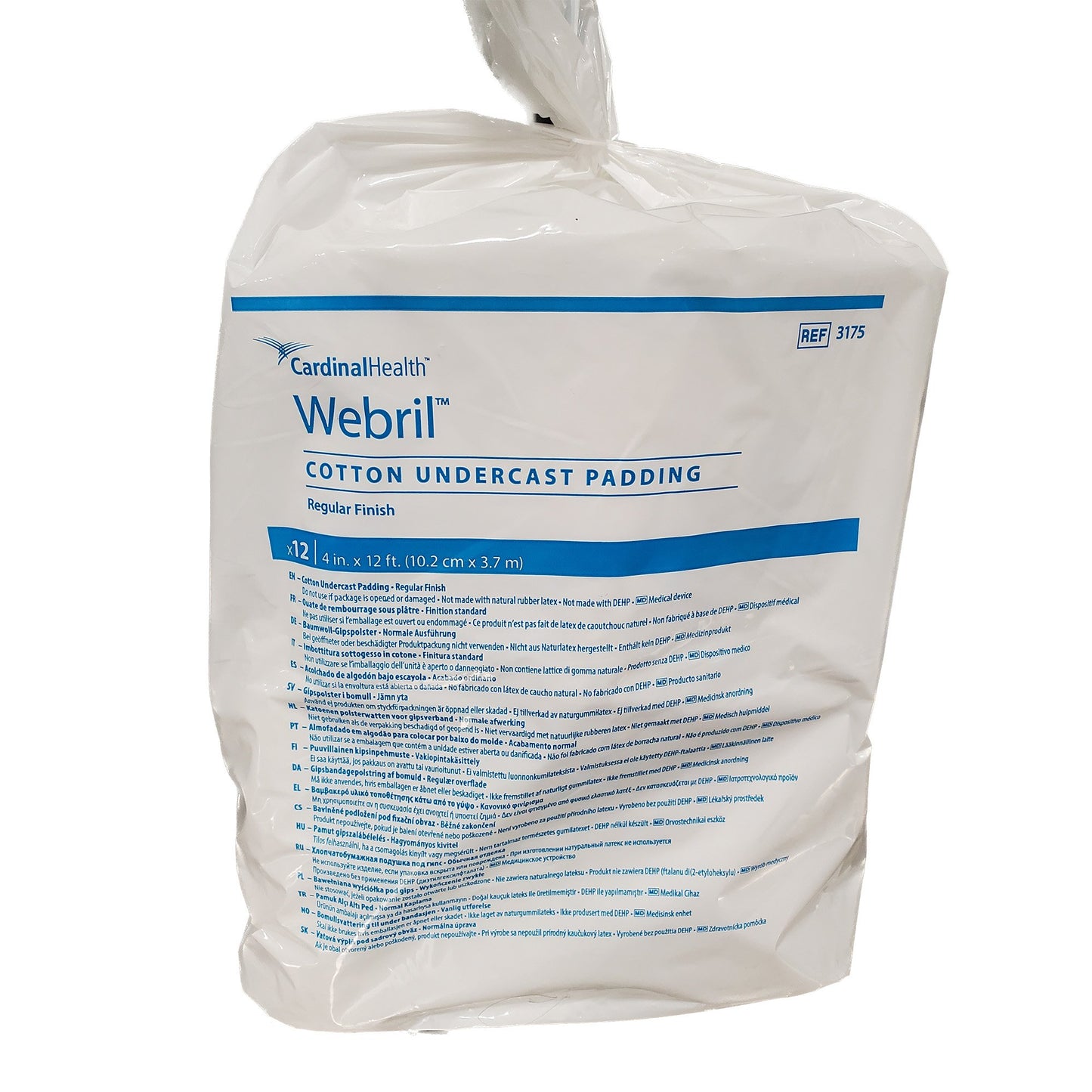 Webril™ Cast Padding Undercast 4 Inch X 4 Yard Cotton NonSterile (10041_BG)