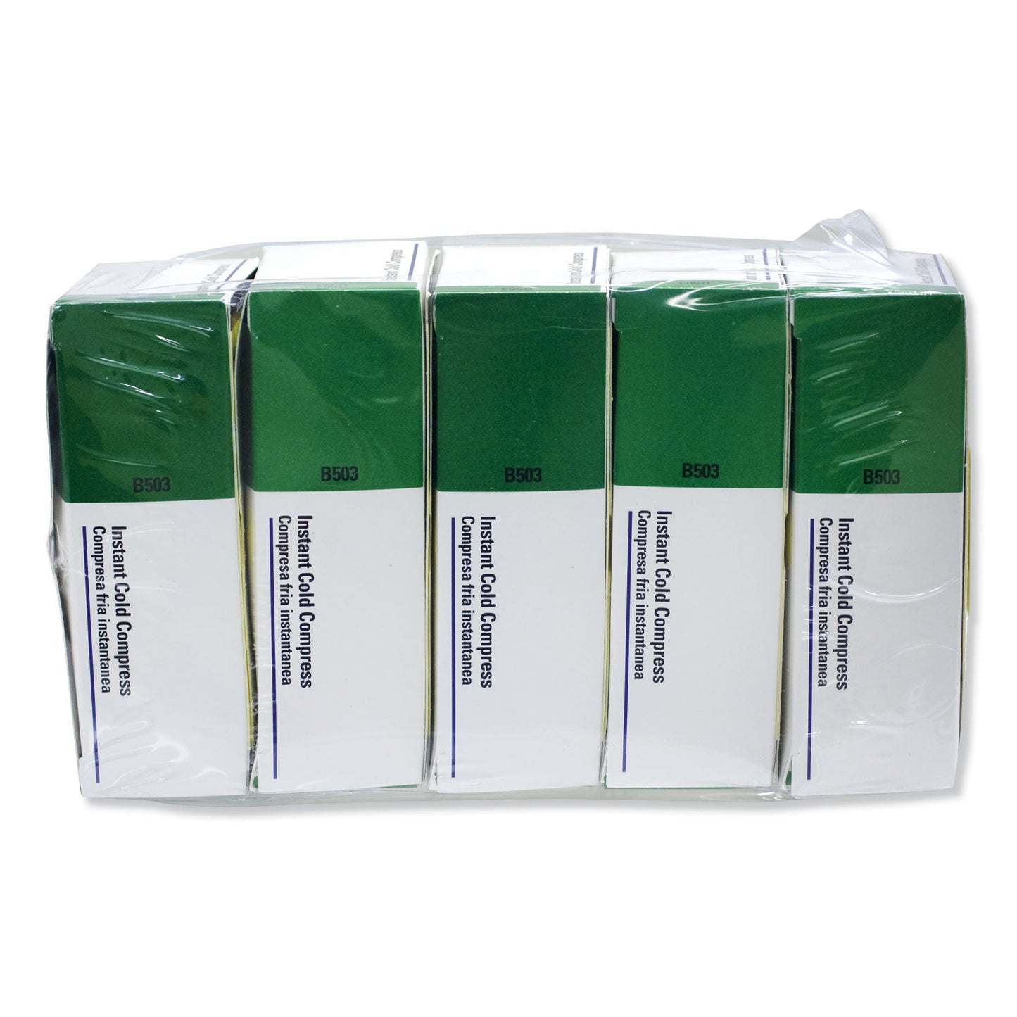 First Aid Only Instant Cold Compress, 4 x 5, 1/Box, 5 Boxes/Pack (FAOB503)