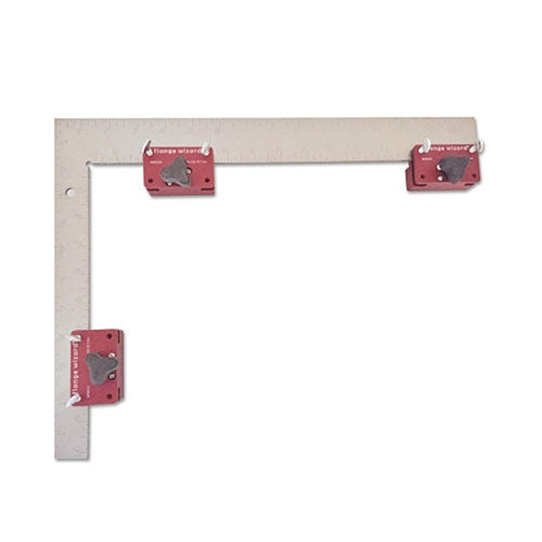Flange Wizard On/Off Magnetic Block for Burning Guides, Two Blocks, Fits up to 1/8 in Thick Standard Square or Straight Edge (496-MSB202)