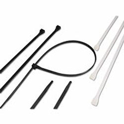 Gardner Bender Heavy-Duty Cable Ties, w/DbleLock, 120lb Tensile Strength, 8 in, UV Black,100/Bag (623-46-408UVB)