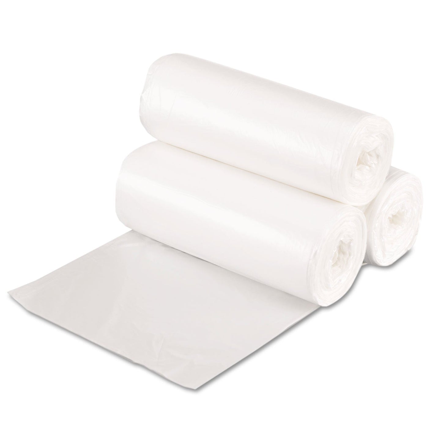 GEN High Density Can Liners, 16 gal, 7 mic, 24" x 31", Natural, 50 Bags/Roll, 20 Rolls/Carton (BWK243108)