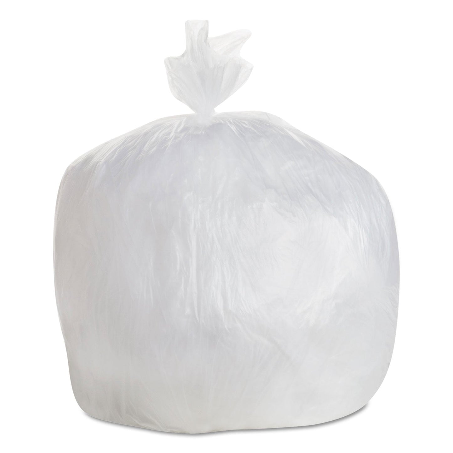 GEN High Density Can Liners, 30 gal, 8 mic, 30" x 36", Natural, 25 Bags/Roll, 20 Rolls/Carton (BWK303610)