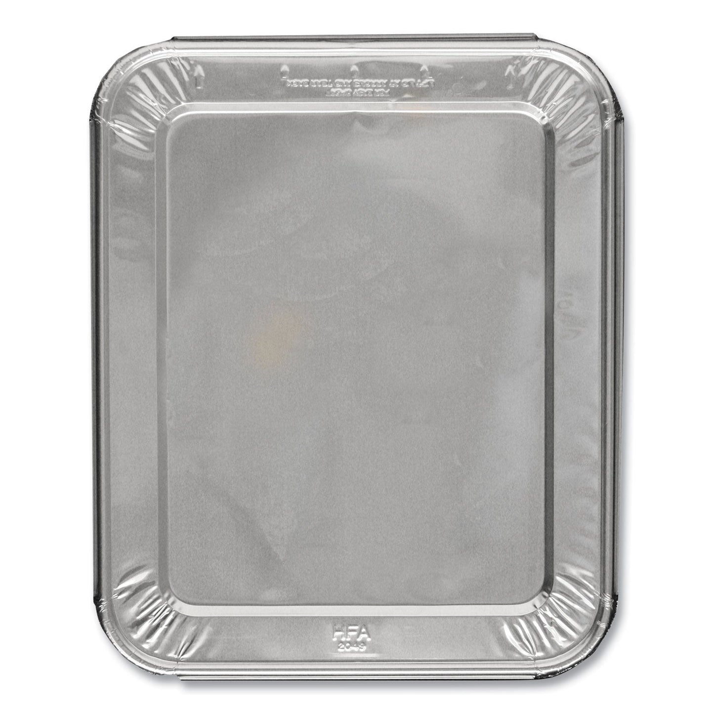 Handi-Foil Half Steam Table Pan Lids, Full Curl, 11.16 x 0.62 x 12.75, 100/Carton (HFA204930100FC)