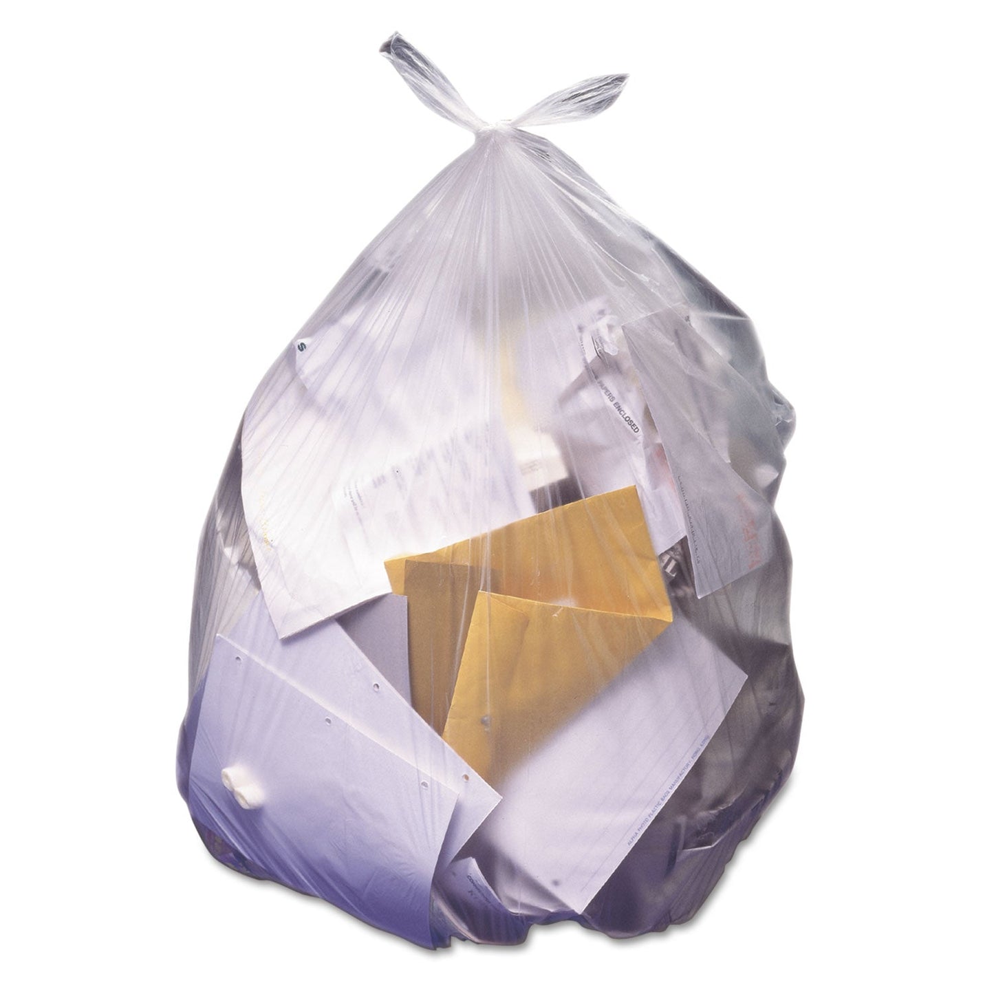 Heritage Bag High-Density Waste Can Liners, 45 gal, 14 microns, 40" x 48", Natural, 250/Carton (HERZ8048HNR02)