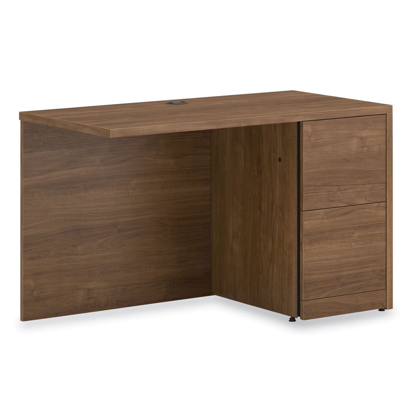 HON 10500 Series Return with Full-Height Pedestal, Right, 48" x 24" x 29.5", Pinnacle (HON105905RPINC)