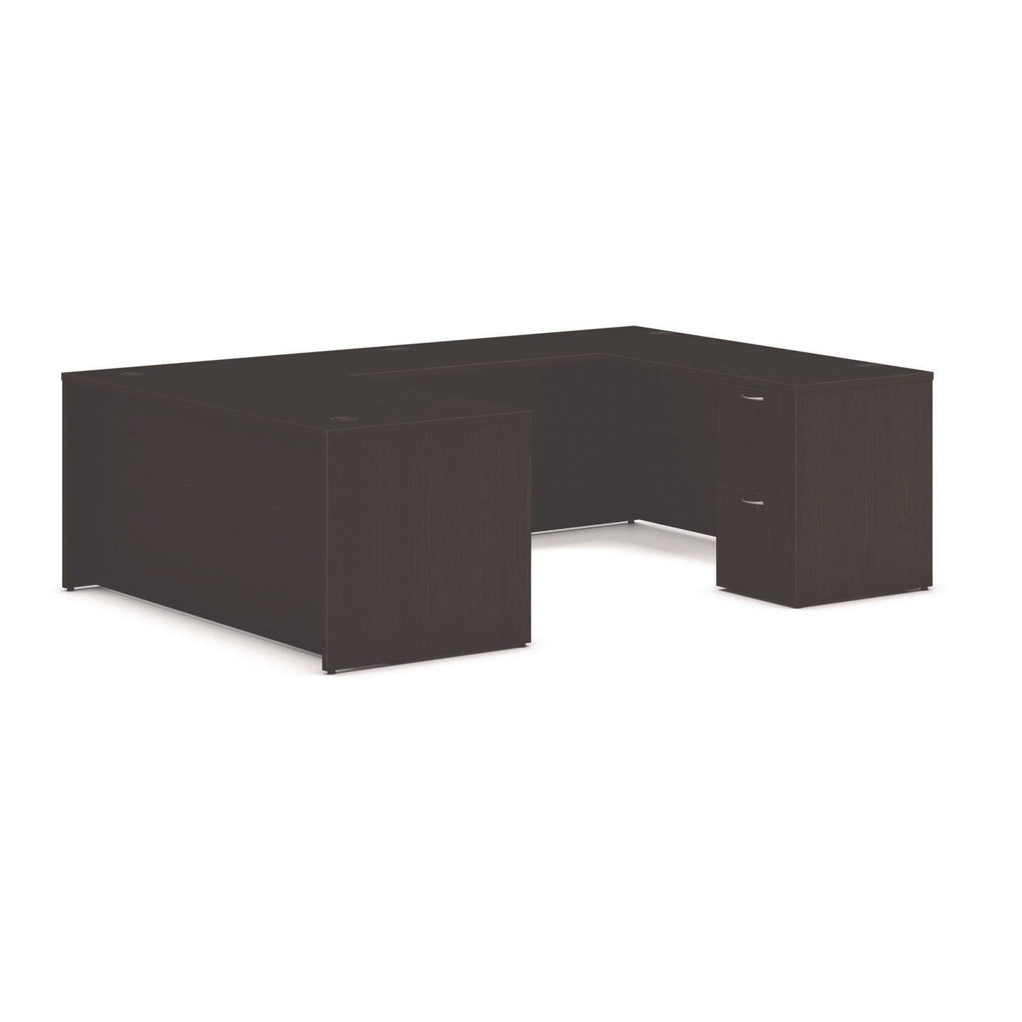 HON Mod U-Station Bundle, 66" x 96" x 29", Java Oak (HONMOD081)