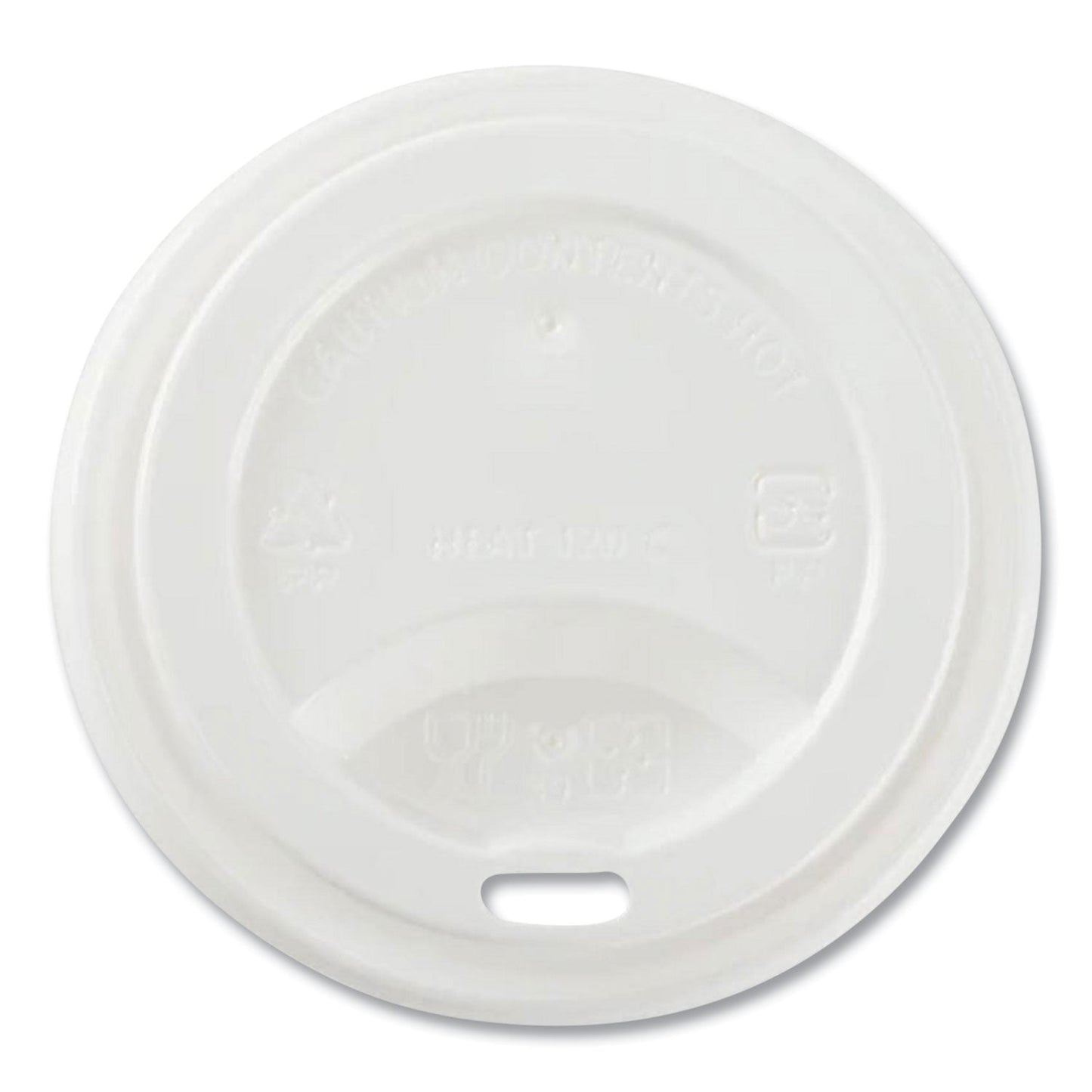 Karat Hot Cup Lids, Fits 8 oz Paper Hot Cups, Sipper Lid, White, 1,000/Carton (KRTCKDL508WPP)