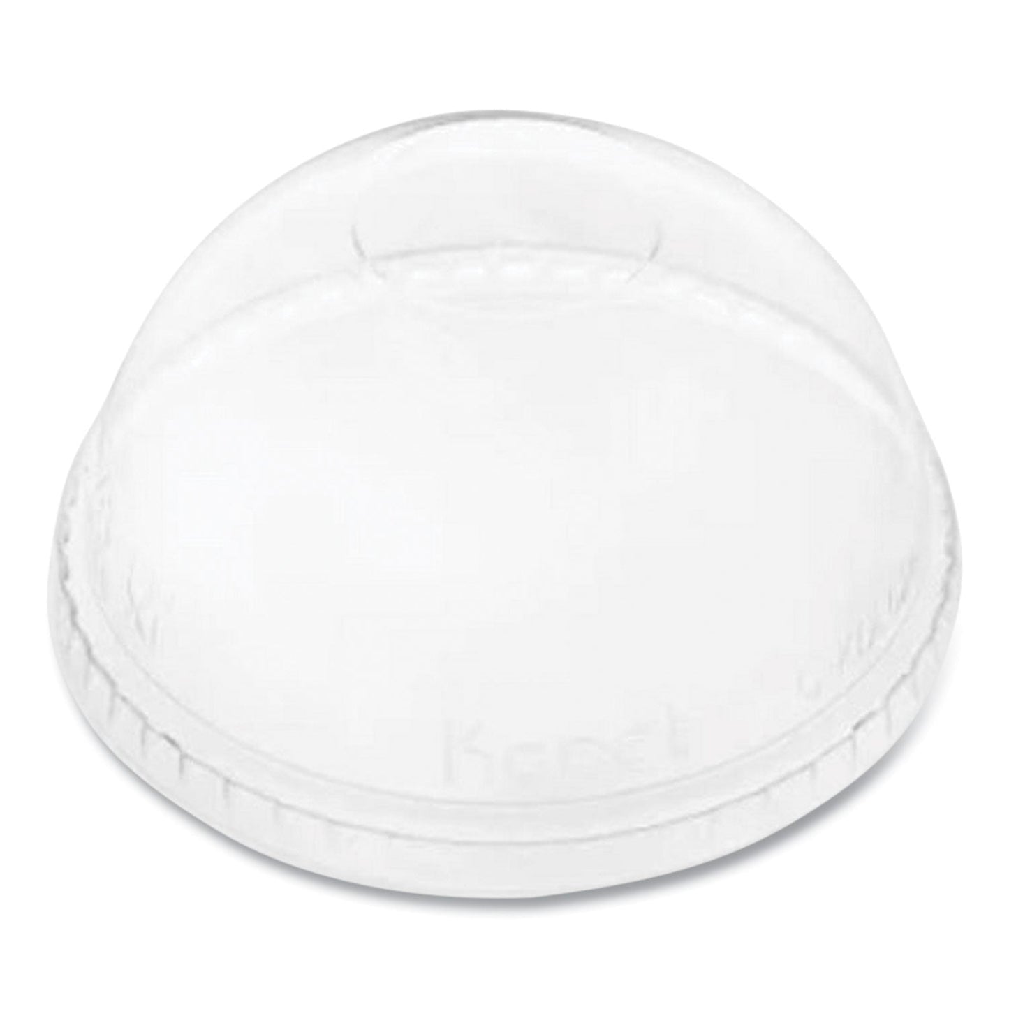Karat PET Lids, Fits 12 oz to 24 oz Cold Cups, No Hole Dome Lid,,Clear, 1,000/Carton (KRTCKDL626NH)