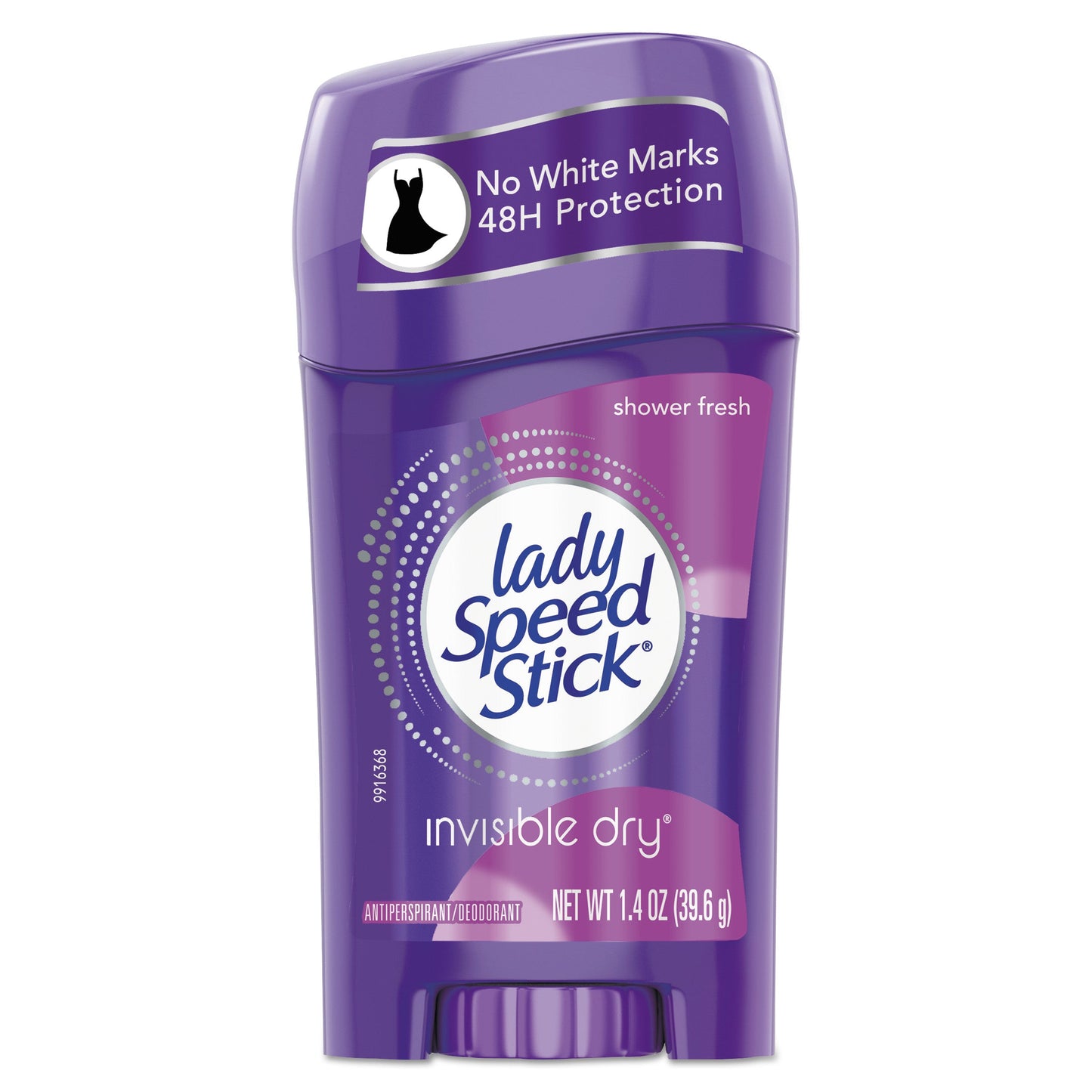 Lady Speed Stick Invisible Dry Antiperspirant, Fresh, 1.4 oz, White, 12/Carton (CPC96299)
