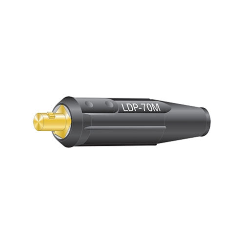 Lenco International DINSE Machine Plug, Single thru Oval thru Point Screw Connection, 2/0 Capacity (380-05313)