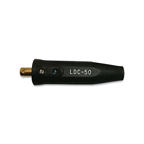Lenco International DINSE Type Cable Connector, Male Connection, 4 thru 1/0, Single Oval thru Point, 250 Amp (380-05433)