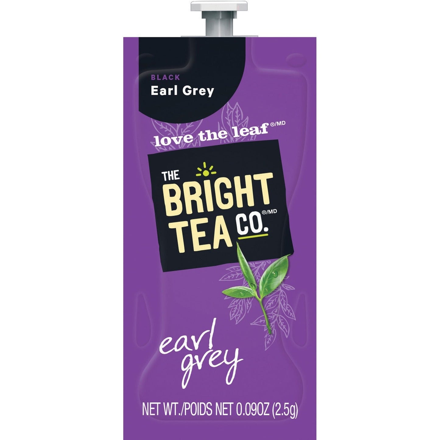 Flavia The Bright Tea Co. Earl Grey Black Tea Freshpack, Earl Gray, 0.09 oz Pouch, 100/Carton (LAV48026)
