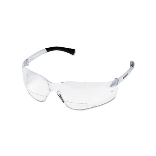 MCR™ Safety BearKat® BK1 Series Bifocal Readers Safety Glasses, Clear Lens, 2.5 Dipter, Clear Frame (135-BKH25)