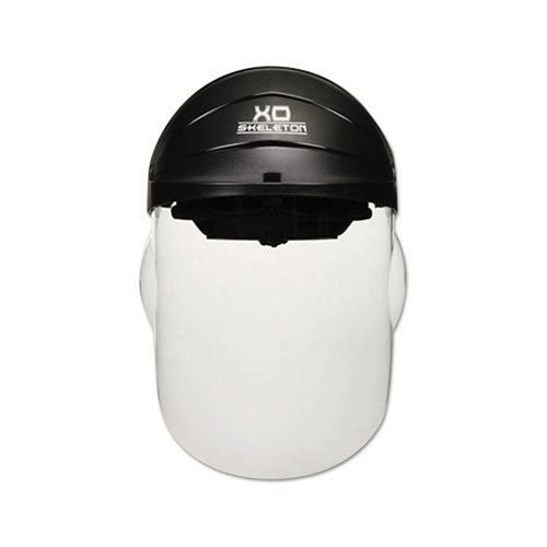 MCR™ Safety XO Skeleton Headgear with Molded Faceshield, Hardcoat, Clear, Polycarb, 12-1/2 in L x 9 in H (135-104)