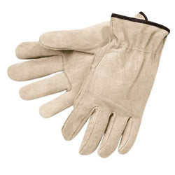 Memphis Glove Premium-Grade Leather Driving Gloves, Cowhide, Large, Unlined, Straight Thumb, Gray (127-3100L)