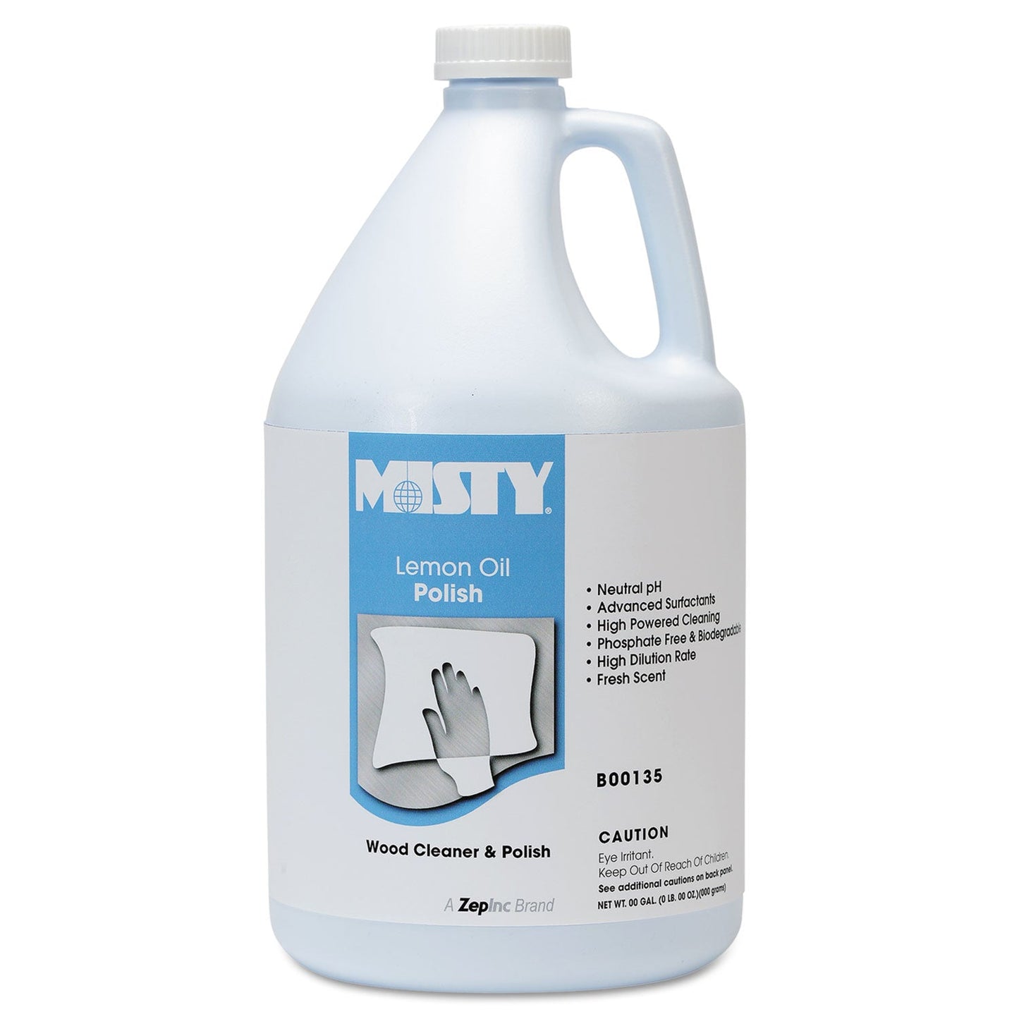 Misty Lemon Oil Furniture Polish, Lemon Scent, 1 gal Bottle, 4/Carton (AMR1001517)